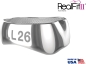 Preview: RealFit™ II snap - UK, 2-fach-Kombination + lin. Schloß (Zahn 46) Roth .018"