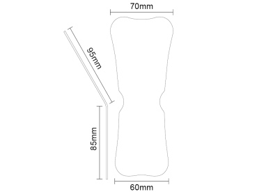 Edelstahlspiegel für Fotografie, "Occlusal"