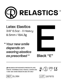 Relastics™ Intraoral Elastics, Latex, Diameter 3/8" = 9.5 mm