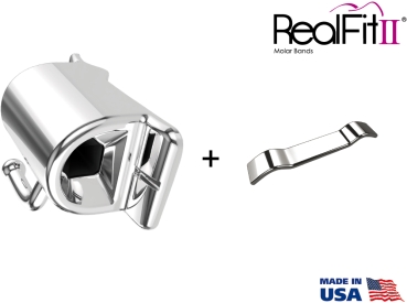 RealFit™ II snap - Maxillary - Single combination (tooth 26, 27) MBT* .018"