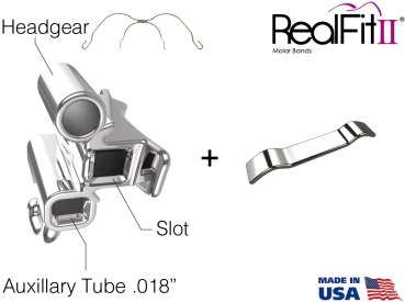 RealFit™ II snap - Maxillary - Triple combination (tooth 26, 27) Roth .018"