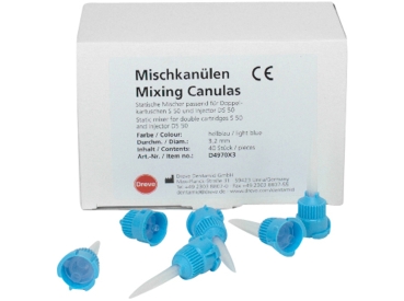 Mixing cannulas Dreve light blue 40pcs
