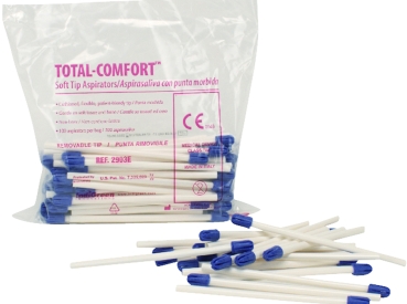 Saliva ejector T.C.white/bla.los.Ka.100pcs
