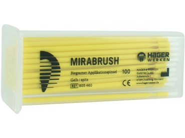 Mirabrush Regular yellow/pointed 100pcs.
