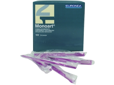 Monoart Zahnbü. m.Paste lila 100St