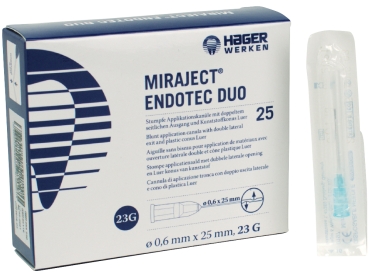 Miraject Endotec Duo 0,6X25Mm 23G Pa