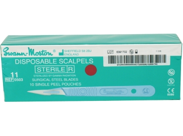 Disposable scalpel Swann M. No.11 ster. 10pcs
