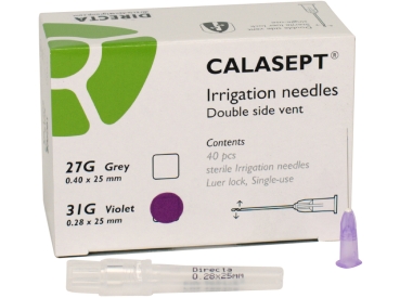 CALASEPT irrigation cannula 31G purple 25pcs
