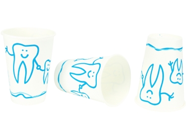 Mouthwash cup paper tooth white 100pcs
