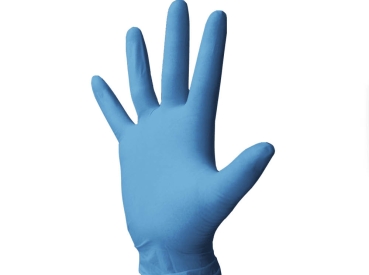 Einmalhandschuhe Latex L blau 100St