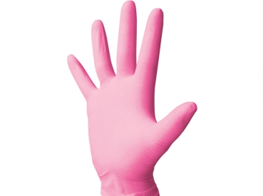 Einmalhandschuhe Latex M rosa 100St