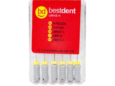 H-Files N.08 25mm Bestdent  6St