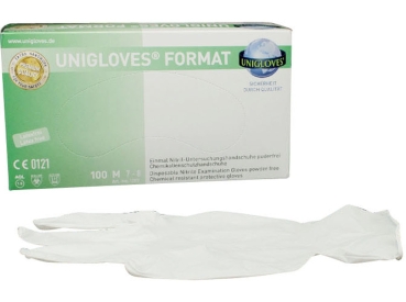 Format nitrile white pdfr size M 100pcs
