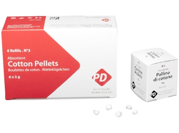 Absorbent cotton pellets P.D. Gr. 3 6er Pa
