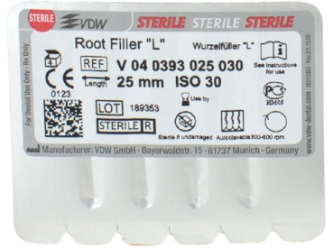 Root filler 393/30 25mm sterile 4pcs
