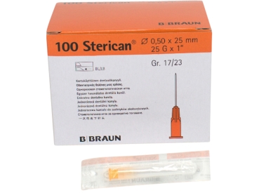 Sterican dispos. 0,5x25 25G 17/23 100pcs.
