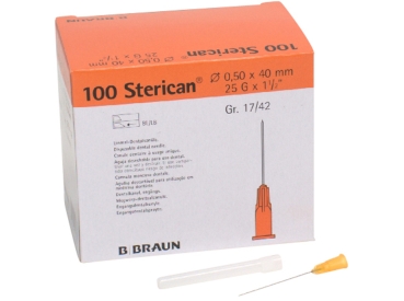 Sterican dispos. 0,5x40 25G 17/42 100pcs.
