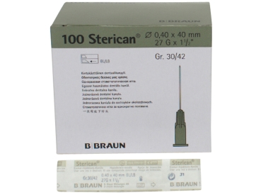 Sterican dispos. 0,4x40 27G 30/42 100pcs.
