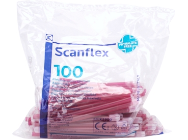 Saliva ejector flexible red Btl
