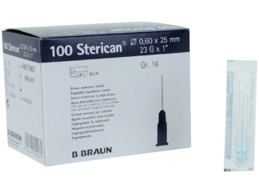 Sterican disposable ch. 0,60x25 Gr.16 100pcs.
