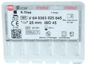 K-Feilen 63/ 45 25mm steril 6St