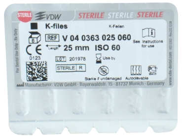 K-Feilen 63/ 60 25mm steril 6St