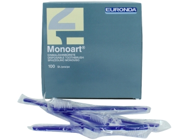 Monoart toothbrush. w.paste blue 100pcs
