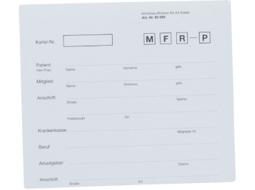 Anschriftblatt weiß A4 50St