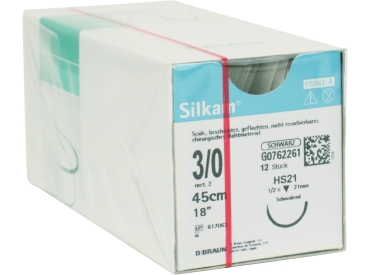 Silkam black HS21 3/0 45cm Dtz
