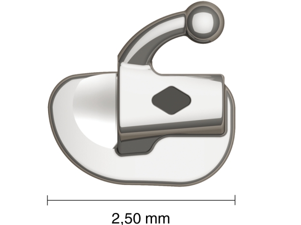 VIPER™, Klebe-Bukkalröhrchen Mini (Zahn 17, 37) Standard .018", Torque 0°, Offset 0°