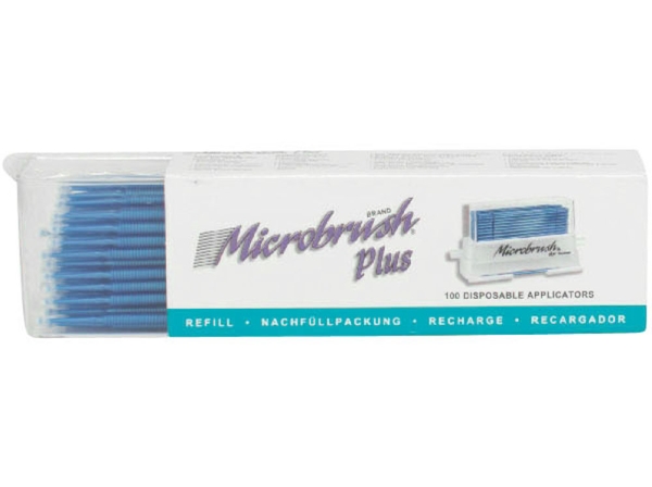 Microbrush plus reg. blue 100pcs