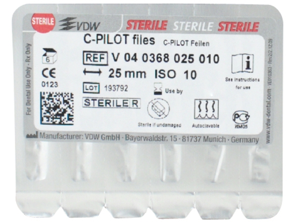 C-Pilot Feilen steril 010 25mm 6St