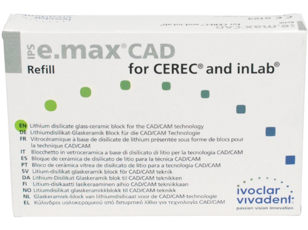 IPS e.max CAD Cer/inLab HT A2 B40 3St