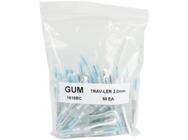 GUM TRAV-LER 2,0 candle gray 50pcs
