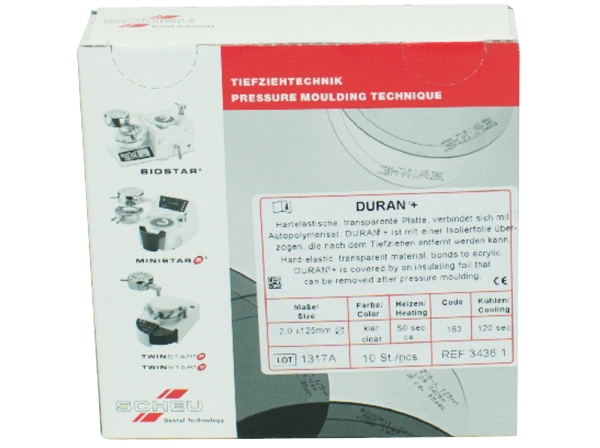 Duran+ 2,0 X125mm round clear 10pcs
