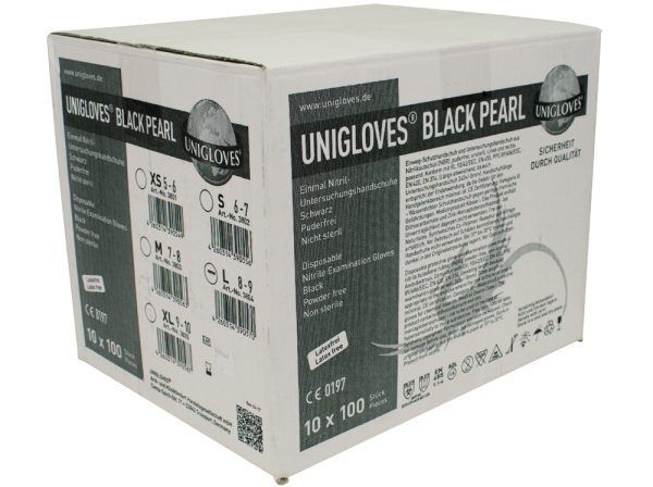 Nitrile Black Pearl L 100pcs
