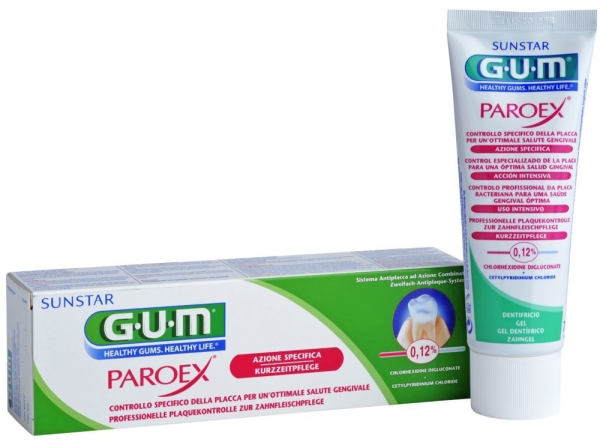 GUM Paroex tooth gel 0.12% 6x75ml
