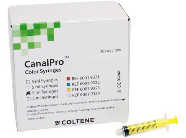 Canalpro color Syringes 5ml yellow 50pcs
