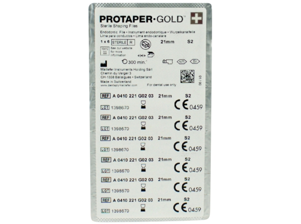 PROTAPER Gold S2 21mm 6pcs
