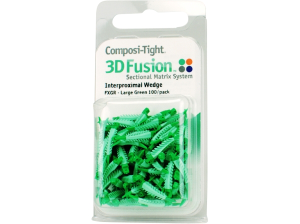 Composi-T. 3D Fusion wedges L-green 100pcs