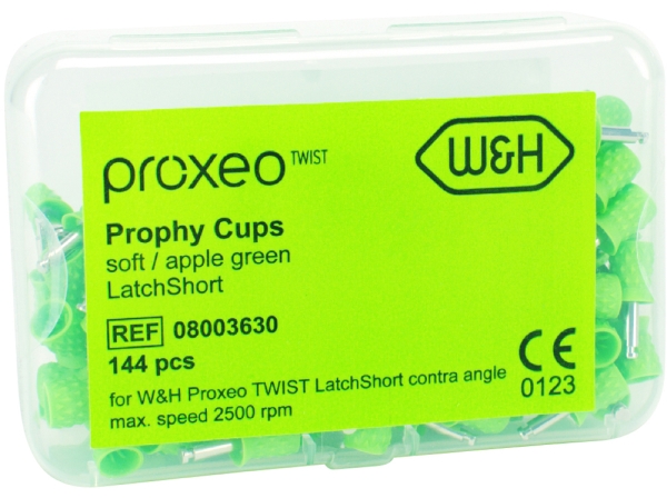 Prophy cup soft apple green 144pcs
