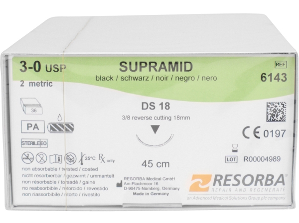 Supramid black 3/0 DS-18 3Dtz
