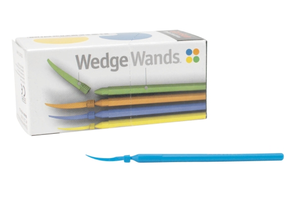 Wedge Wands opak blau klein 100St