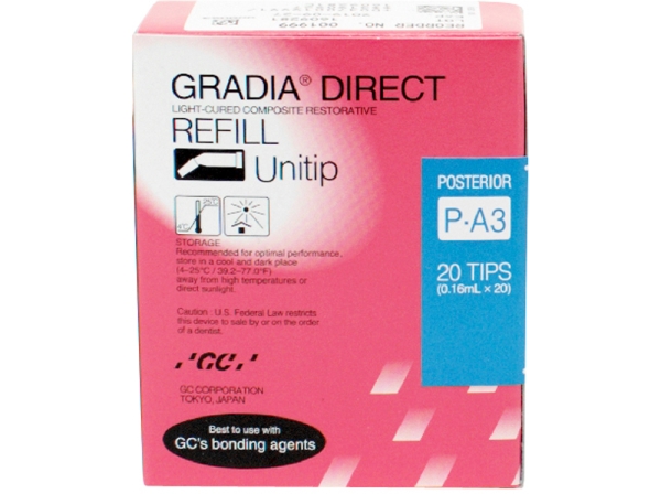 Gradia Direct Posterior Unitip P-A3 20St