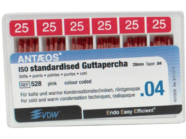 Guttapercha Stifte Tap.04 25 60St