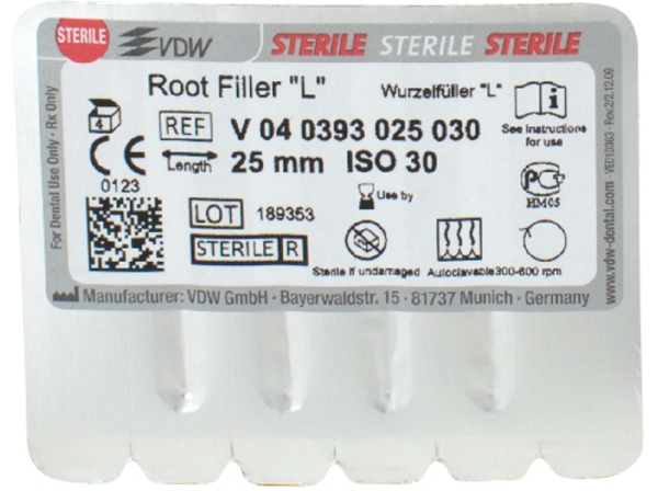 Root filler 393/30 25mm sterile 4pcs
