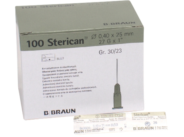 Sterican dispos. 0,4x25 27G 30/23 100pcs.
