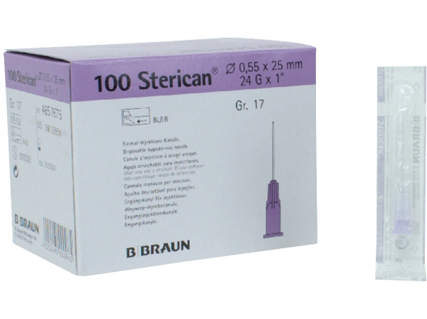 Sterican disposable ch. 0,55x25 Gr.17 100pcs.
