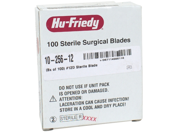 Scalpel blades Fig. 12D ster.100pcs.
