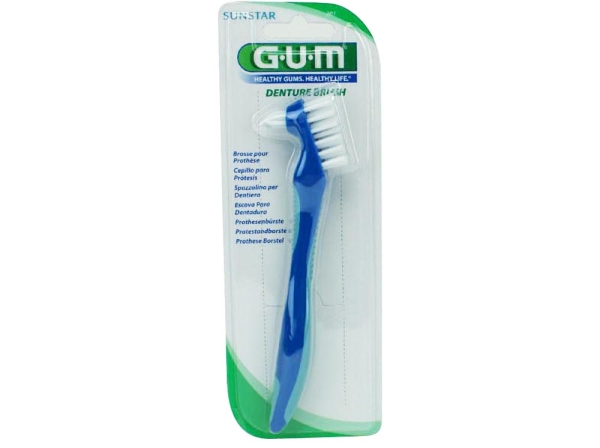 GUM denture toothbrush double pc
